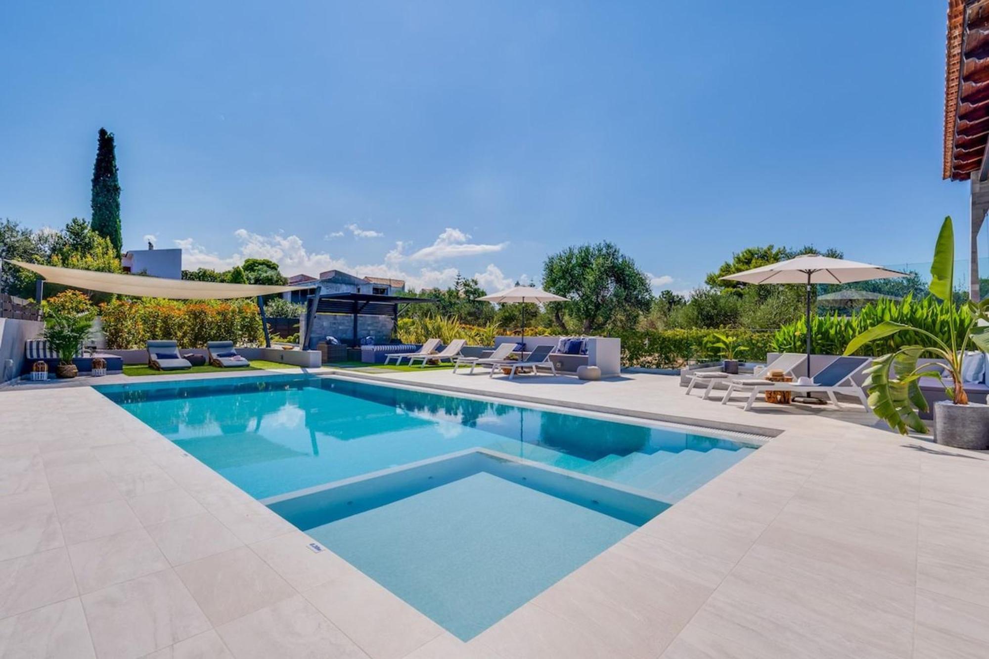 Villa Ampelaki - Premium Villa With Heated Pool Kounoupidhianá Eksteriør billede